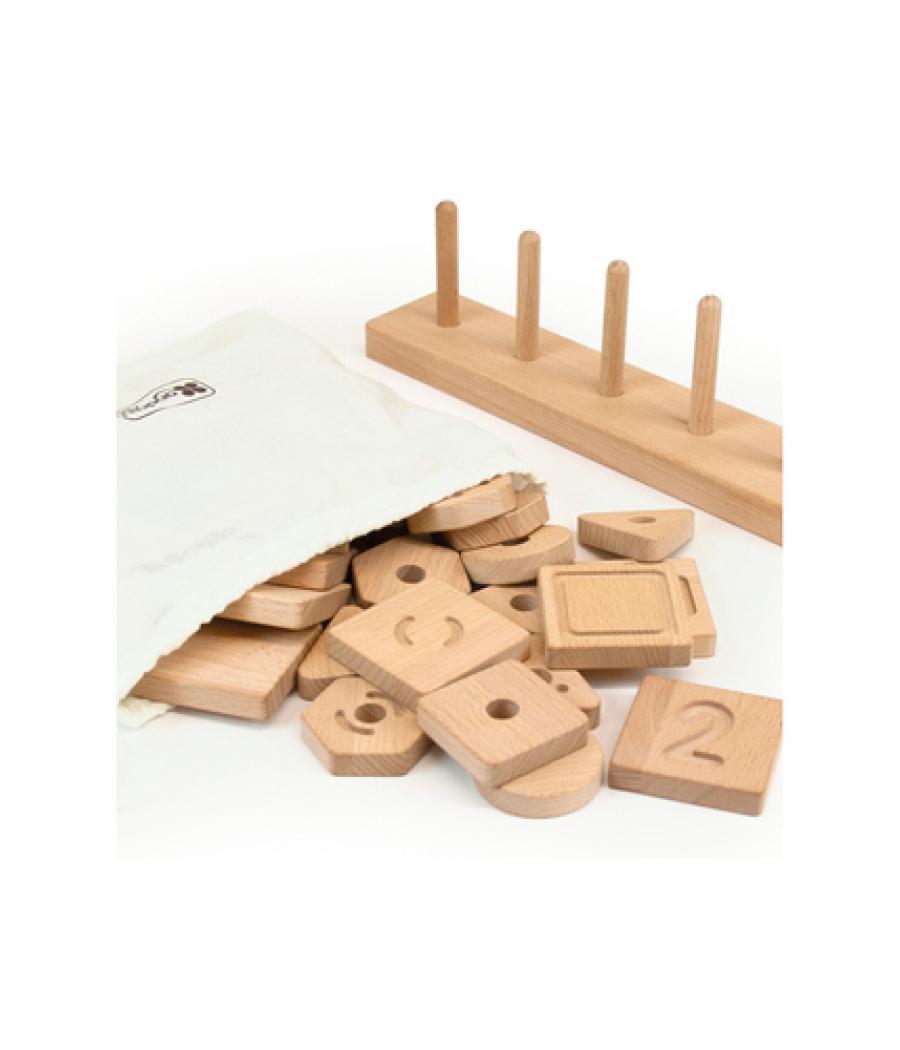 Juego didactico andreutoys formas geometricas sensoriales madera