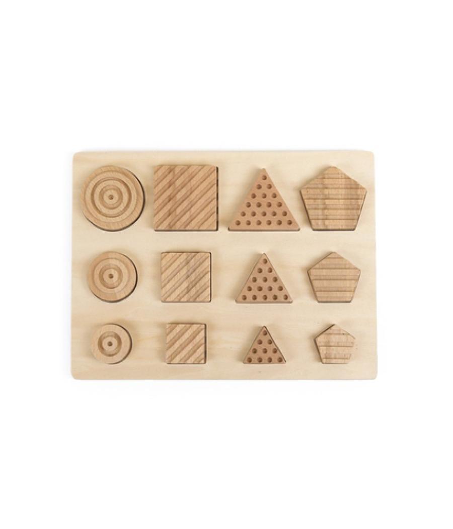 Juego didactico andreutoys formas geosensoriales madera 12 piezas