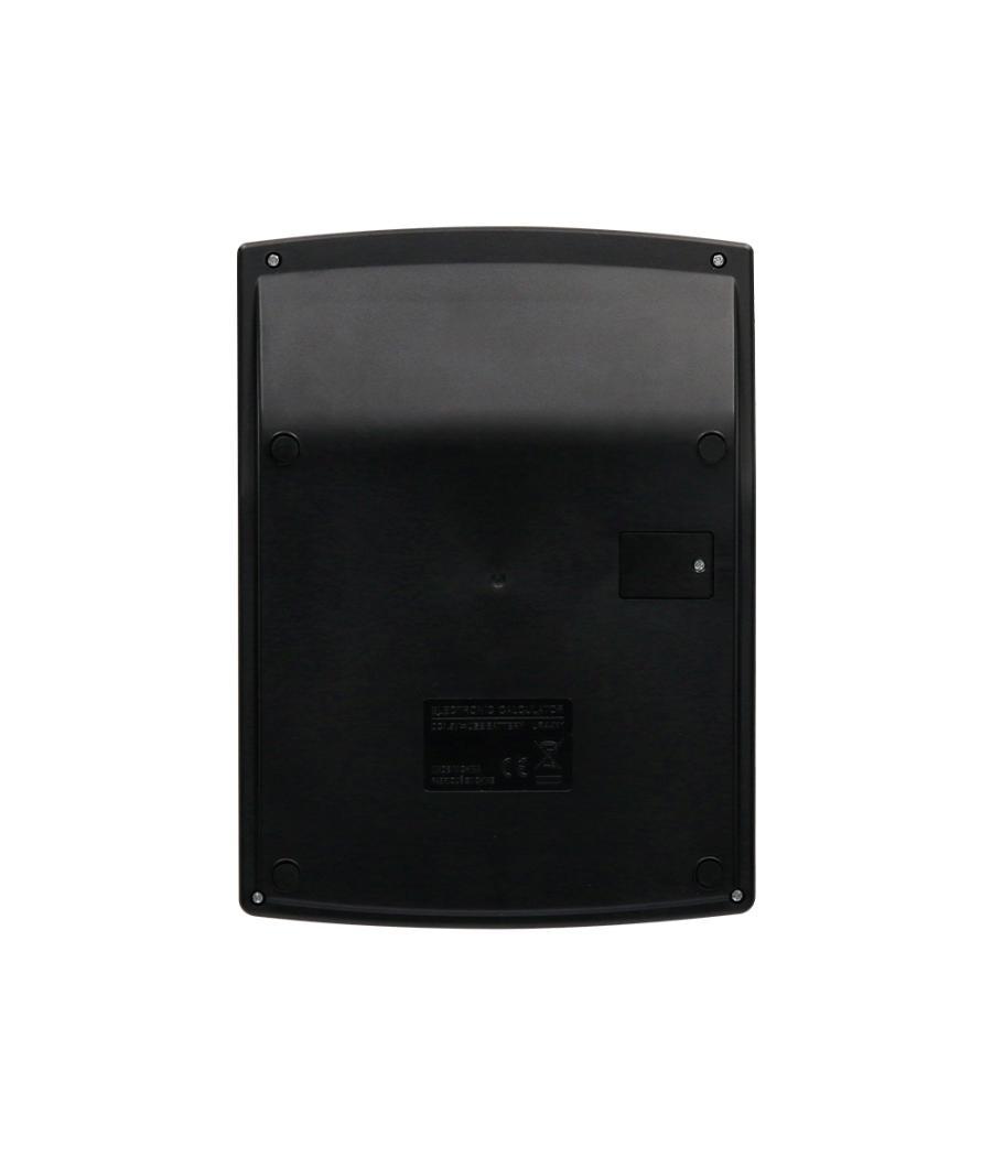 Calculadora liderpapel sobremesa xf29 12 dígitos solar y pilas color negro 190x140x30 mm