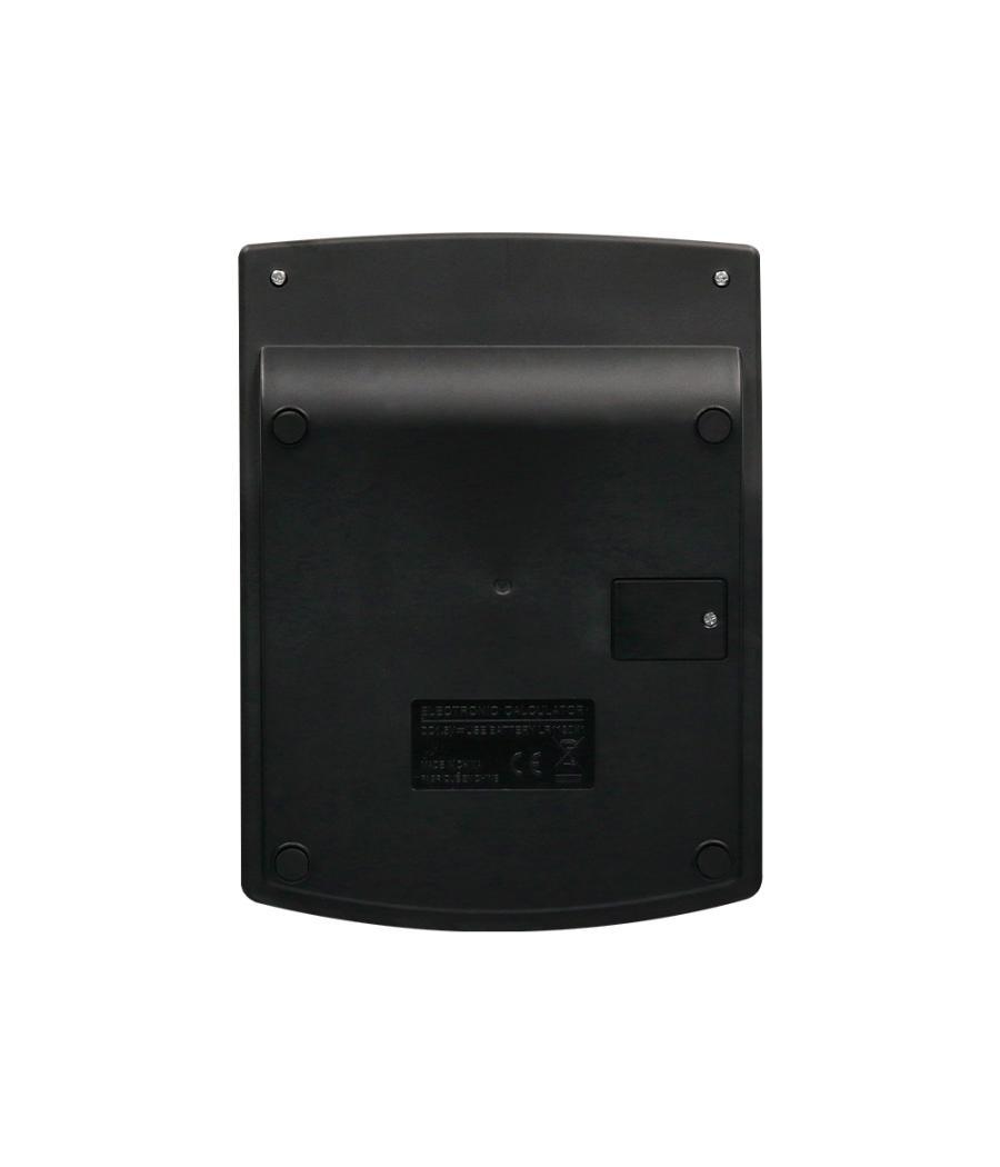 Calculadora liderpapel sobremesa xf27 12 dígitos tasas solar y pilas color negro 155x115x25 mm