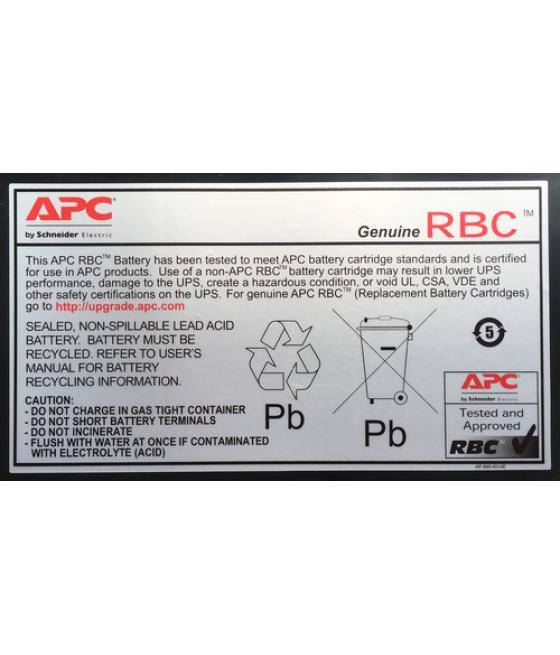 APC RBC6 batería para sistema ups Sealed Lead Acid (VRLA)