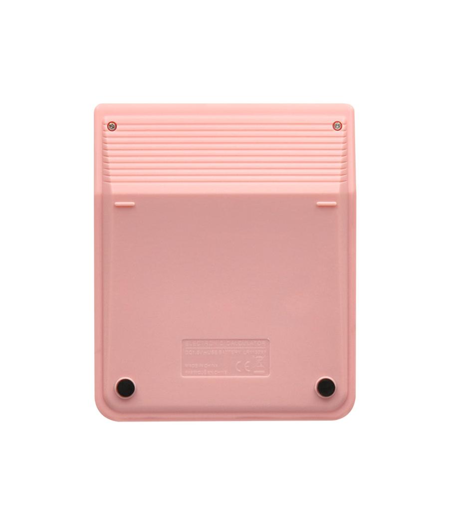 Calculadora liderpapel sobremesa xf23 10 dígitos solar y pilas color rosa 127x105x24 mm