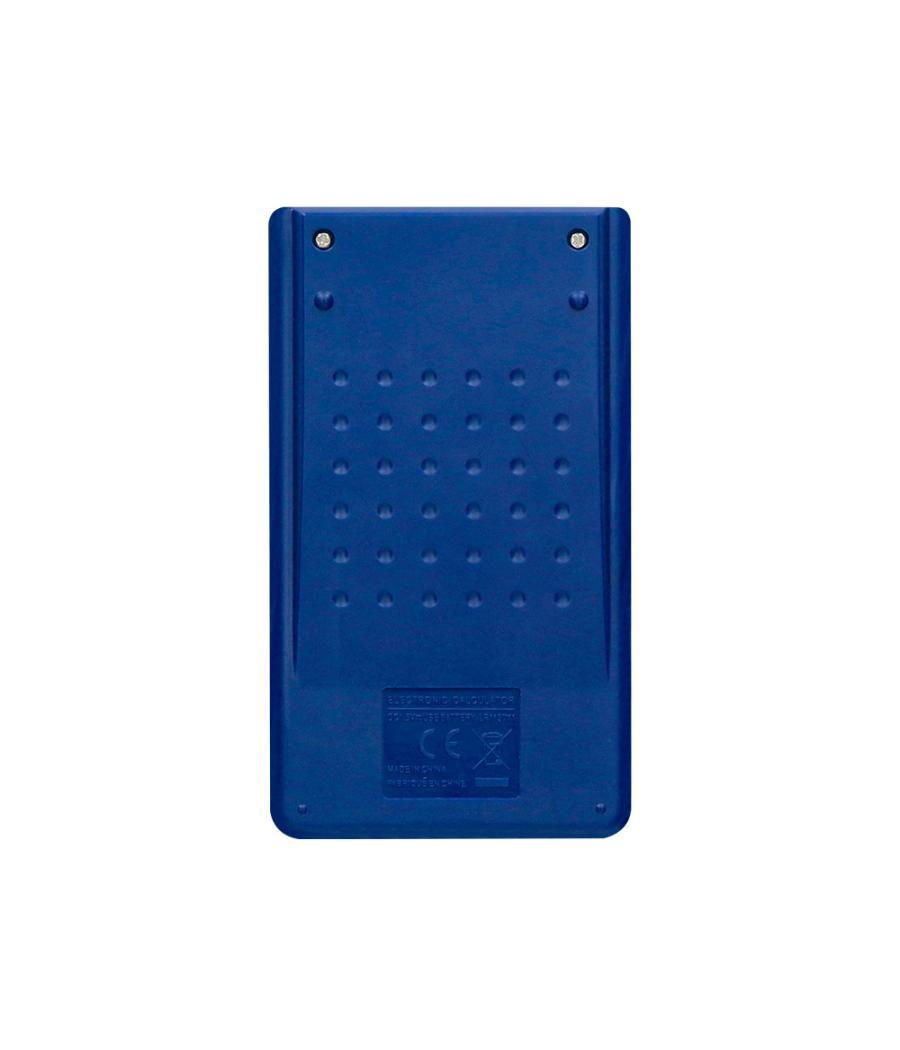 Calculadora liderpapel bolsillo xf09 8 dígitos solar y pilas color azul 115x65x8 mm