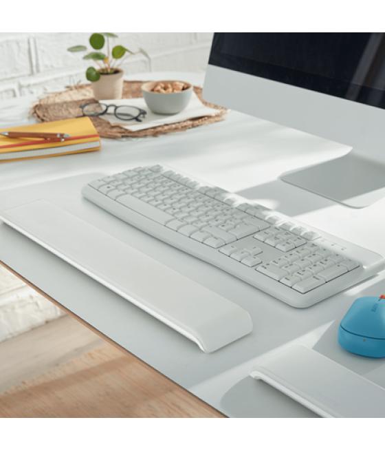 Reposamuñecas leitz ergo cosy para teclado ajustable color gris