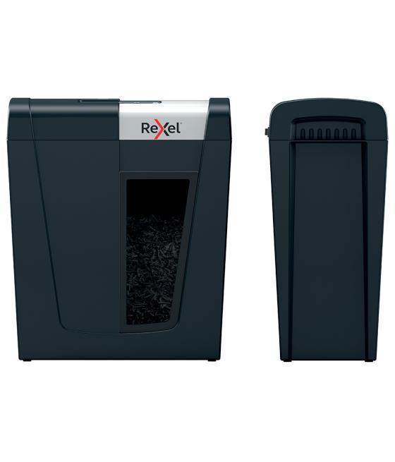Destructora de documentos rexel secure mc4 capacidad 4 hojas micro corte destruye grapas y clips