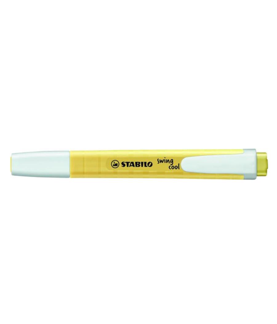 Rotulador stabilo fluorescente swing cool pastel amarillo cremoso