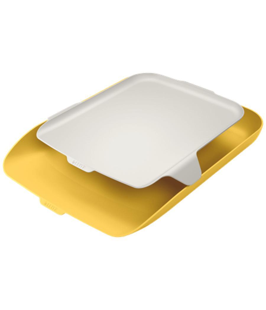 Bandeja sobremesa plástico leitz cosy amarillo 274x62x391mm