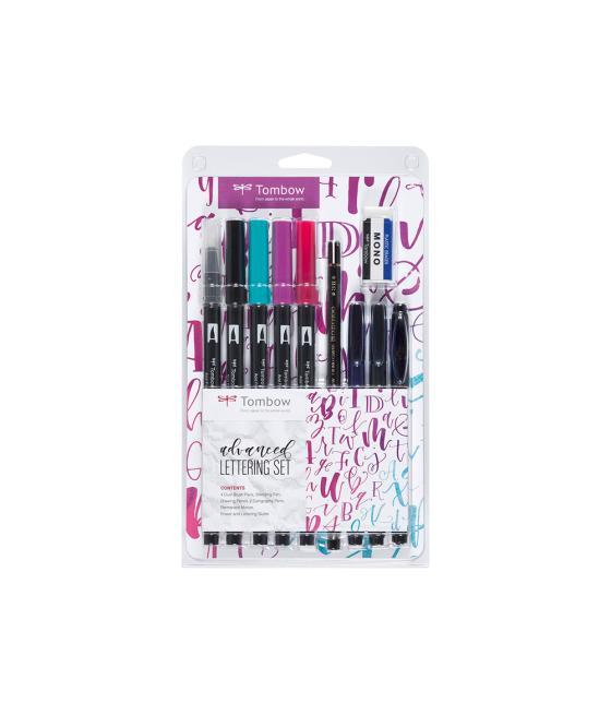 Set caligrafia tombow lettering advance 10 piezas