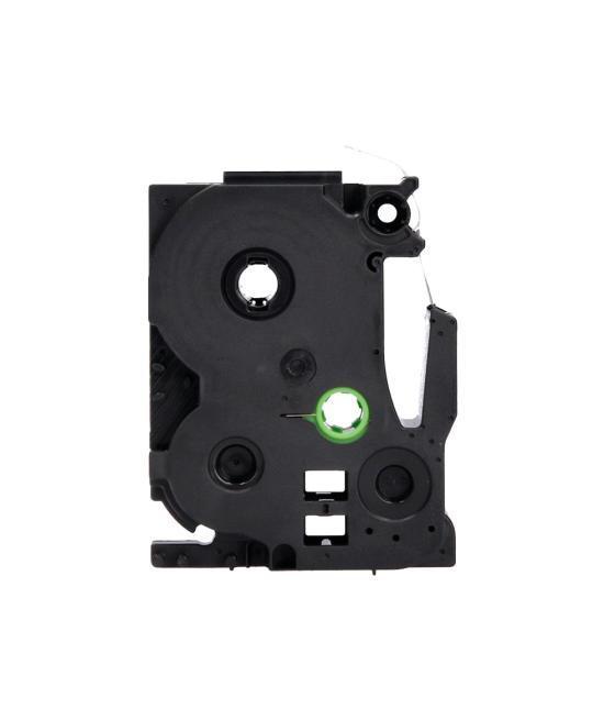 Cinta q-connect tze-251 blanco-negro 24mm longitud 8 mt