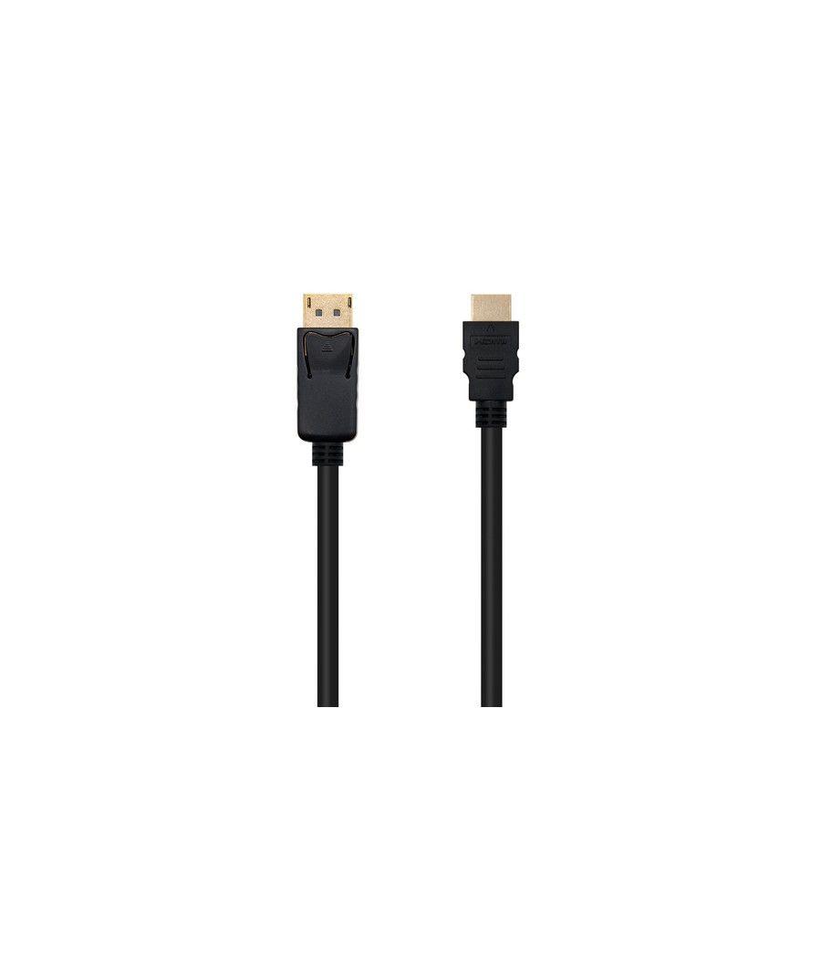 Nanocable Cable conversor DISPLAYPORT a HDMI, DP/M - HDMI/M, Negro, 5.0 M - Imagen 2