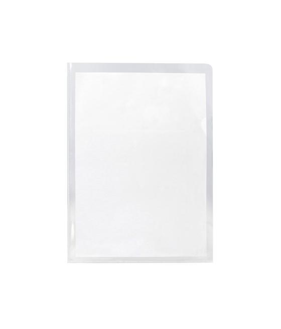 Carpeta dossier uñero plástico q-connect folio 120 micras transparente