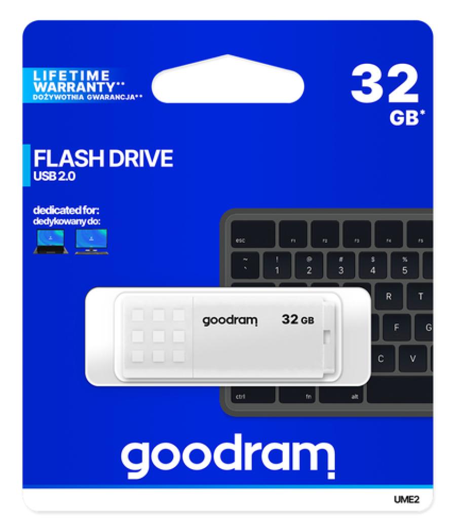 Goodram UME2 unidad flash USB 32 GB USB tipo A 2.0 Blanco