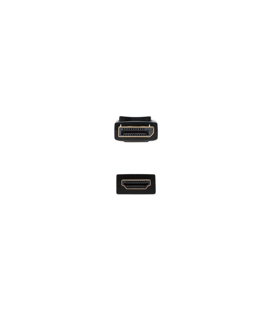 Nanocable Cable conversor DISPLAYPORT a HDMI, DP/M - HDMI/M, Negro, 5.0 M - Imagen 3