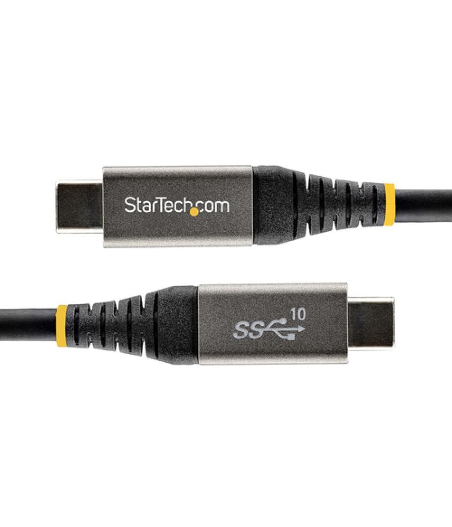 StarTech.com Cable de 50cm USB-C de 10Gbps - Cable USB Tipo C - Cable USB TipoC USB 3.1/3.2 Gen 2 - Con Carga por Entrega de Ali