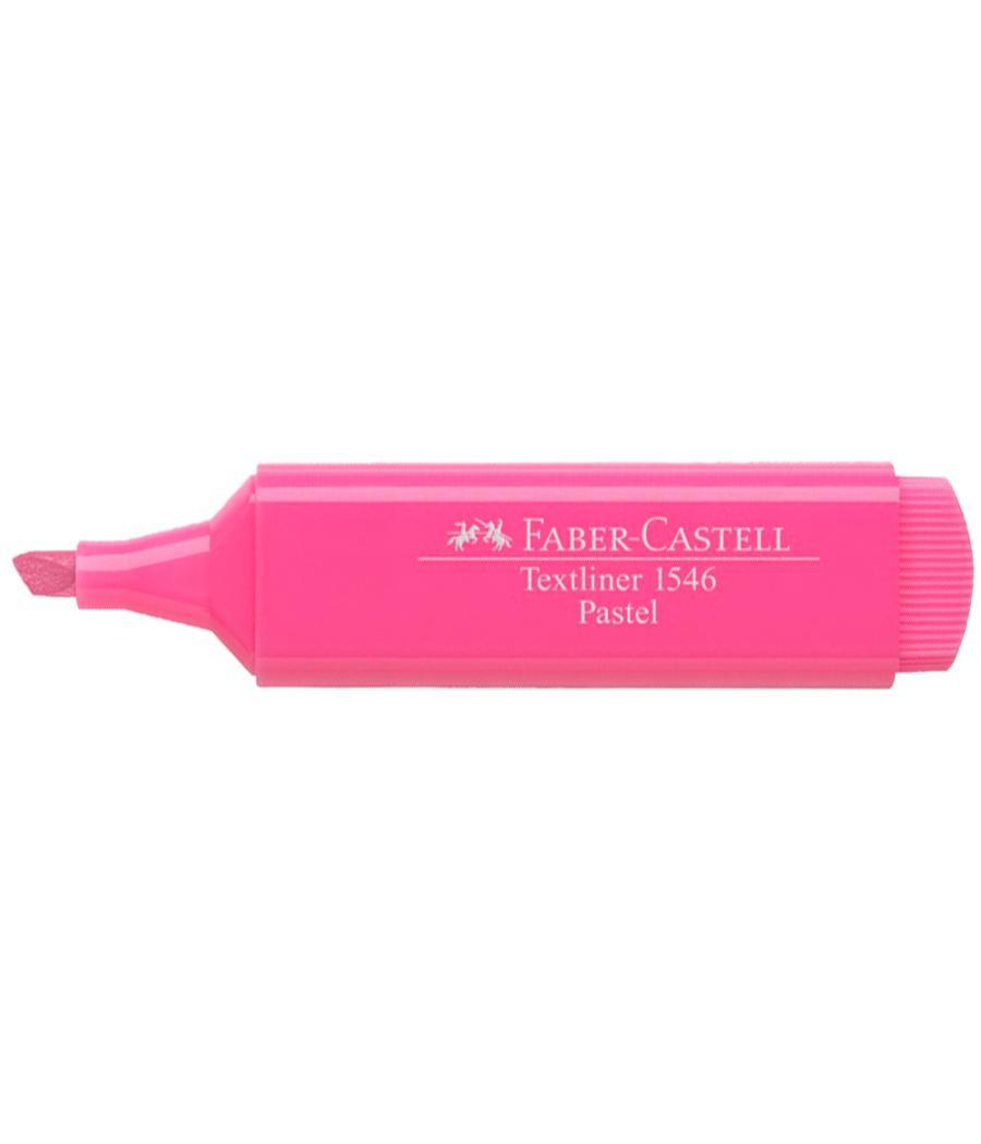 Rotulador faber fluorescente 1546 color pastel rosa