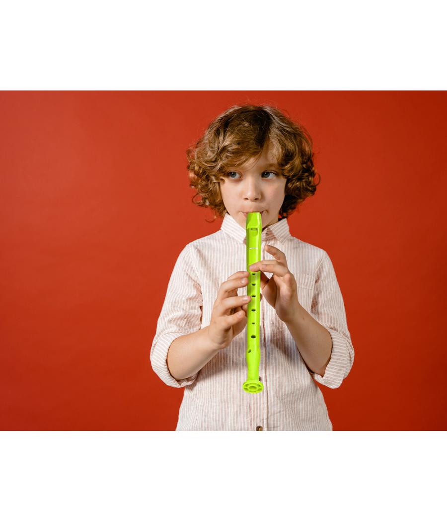 Flauta hohner 9508 color verde funda verde y transparente