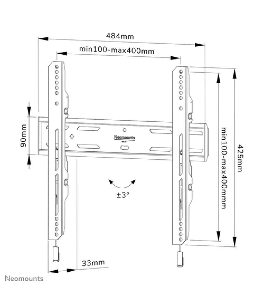 Neomounts soporte de pared para tv