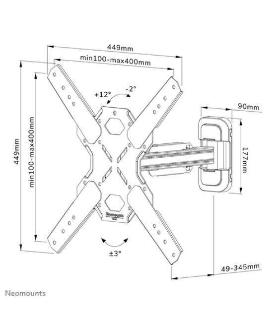 Neomounts soporte de pared para tv