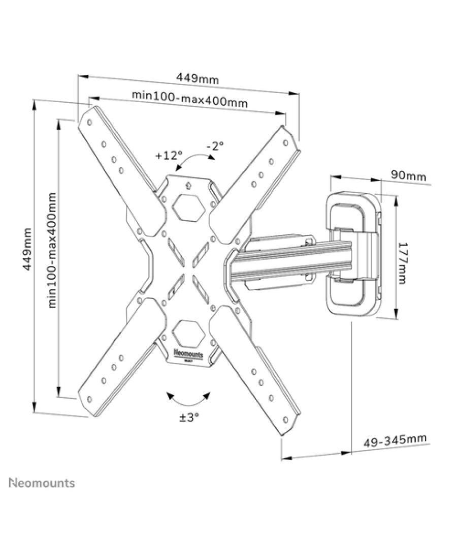 Neomounts soporte de pared para tv