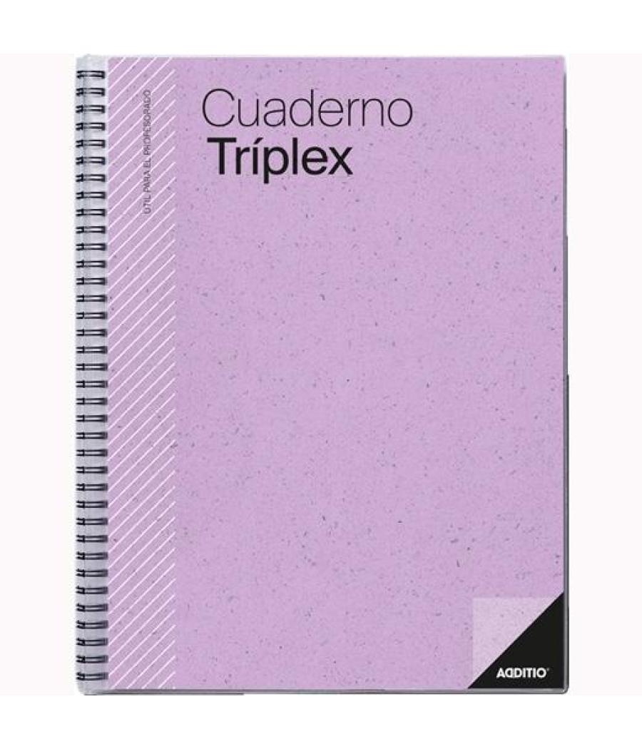 Additio cuaderno triplex para el profesorado espiral doble 144 páginas pvc c/surtidos