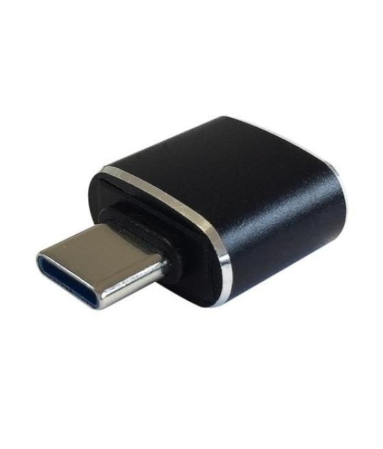 Aisens mini adaptador usb 3.1 gen2 3a tipo usb-c/m - a/h negro
