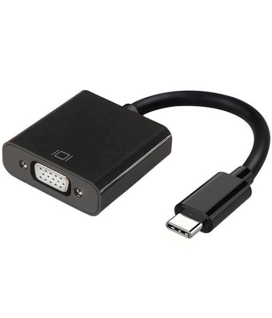 Aisens conversor usb-c a vga usb-c/m - hdb15/h negro 15cm