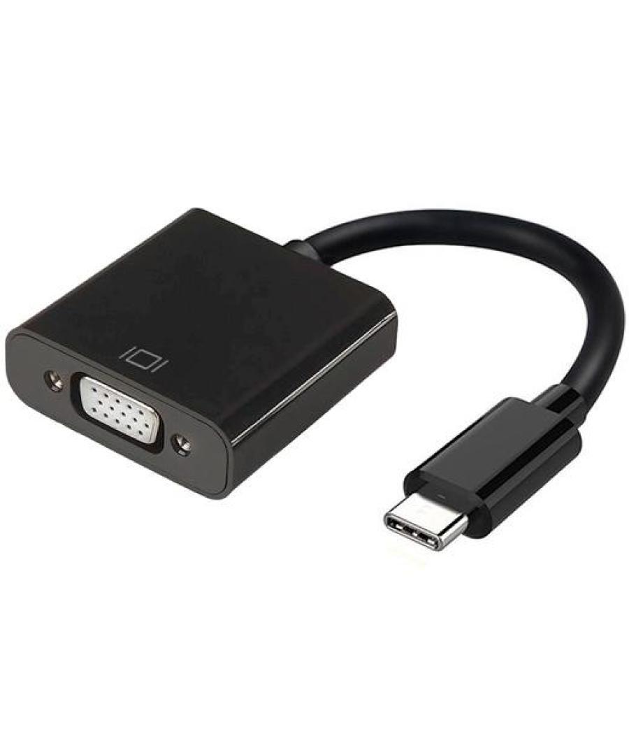 Aisens conversor usb-c a vga usb-c/m - hdb15/h negro 15cm