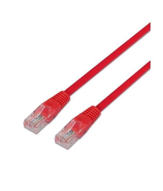 Aisens cable de red latiguillo rj45 cat.6 utp awg24 rojo 0,5m