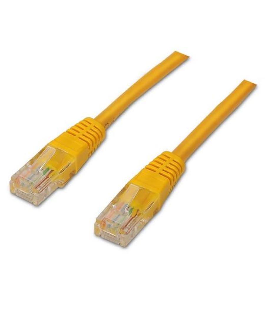 Aisens cable de red latiguillo rj45 cat.6 utp awg24 amarillo 0,5 m