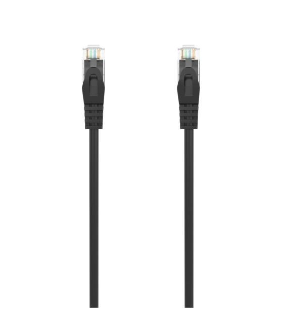 Aisens cable de red latiguillo rj45 lszh cat.6 utp awg24 negro 0,5 m