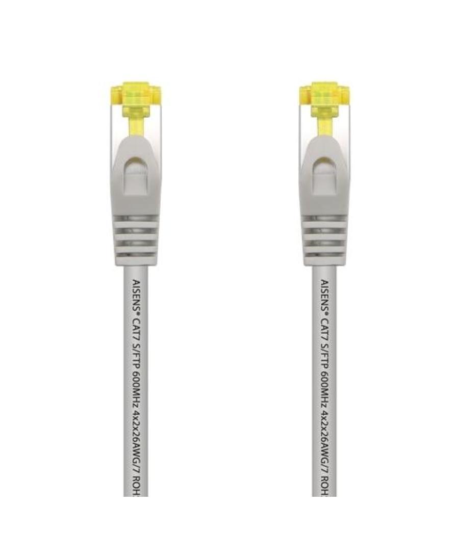 Aisens cable de red latiguillo rj45 lszh cat.7 600mhz s/ftp pimf awg26 gris 50cm