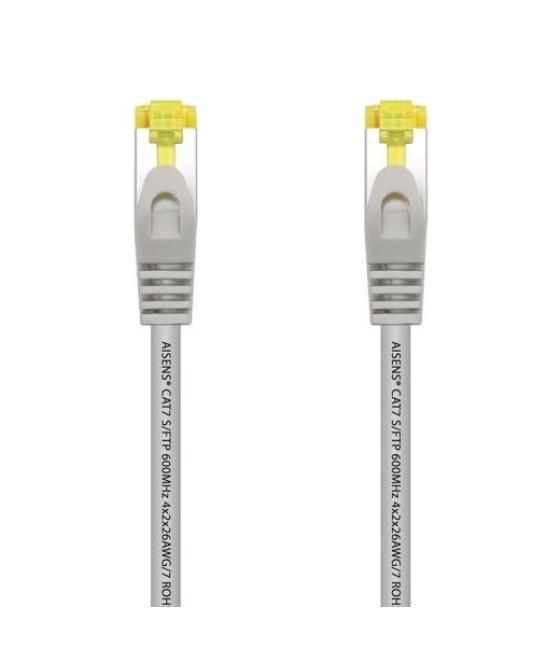 Aisens cable de red latiguillo rj45 lszh cat.7 600mhz s/ftp pimf awg26 gris 1,0m