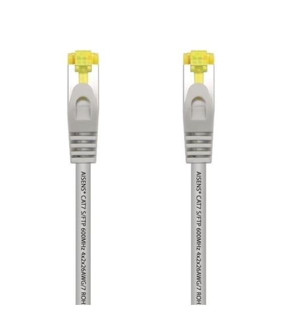 Aisens cable de red latiguillo rj45 lszh cat.7 600mhz s/ftp pimf awg26 gris 1,0m