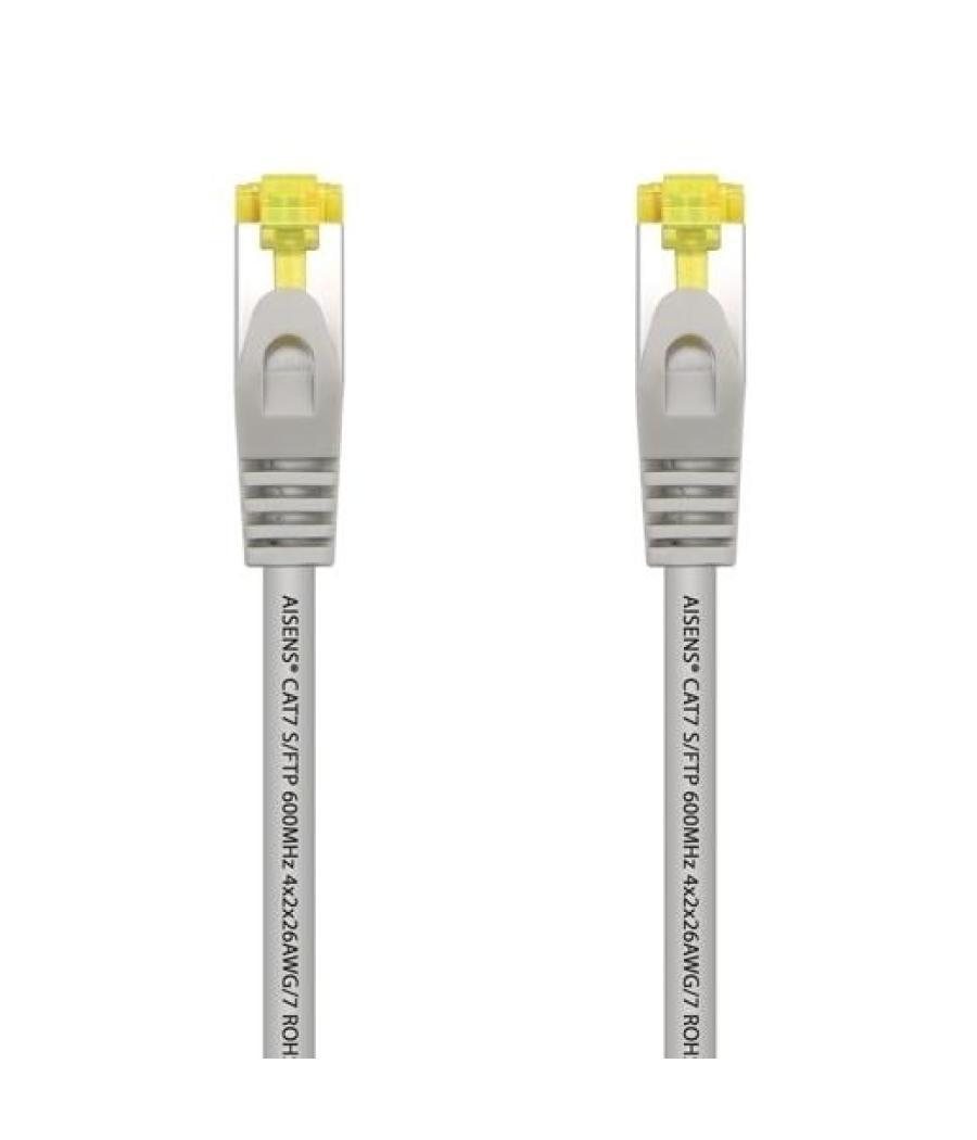 Aisens cable de red latiguillo rj45 lszh cat.7 600mhz s/ftp pimf awg26 gris 2,0m