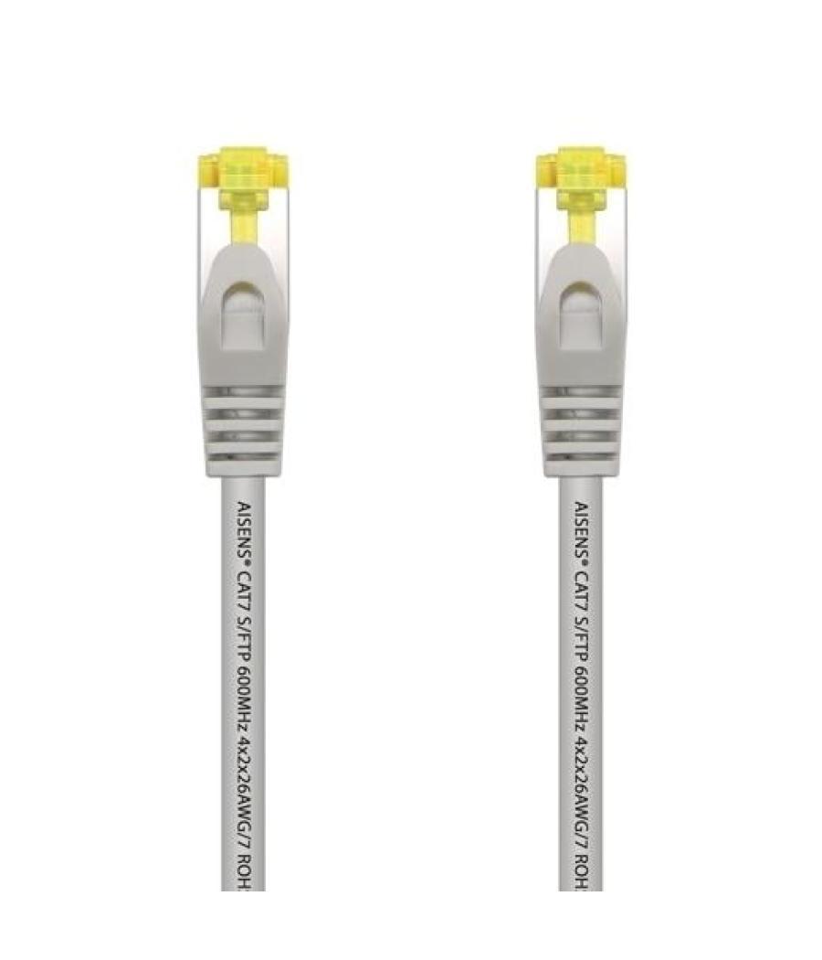 Aisens cable de red latiguillo rj45 lszh cat.7 600mhz s/ftp pimf awg26 gris 2,0m