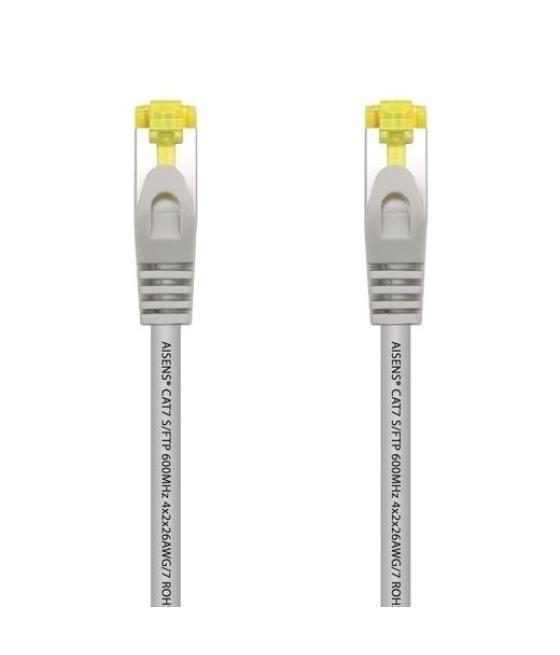Aisens cable de red latiguillo rj45 lszh cat.7 600mhz s/ftp pimf awg26 gris 5,0m