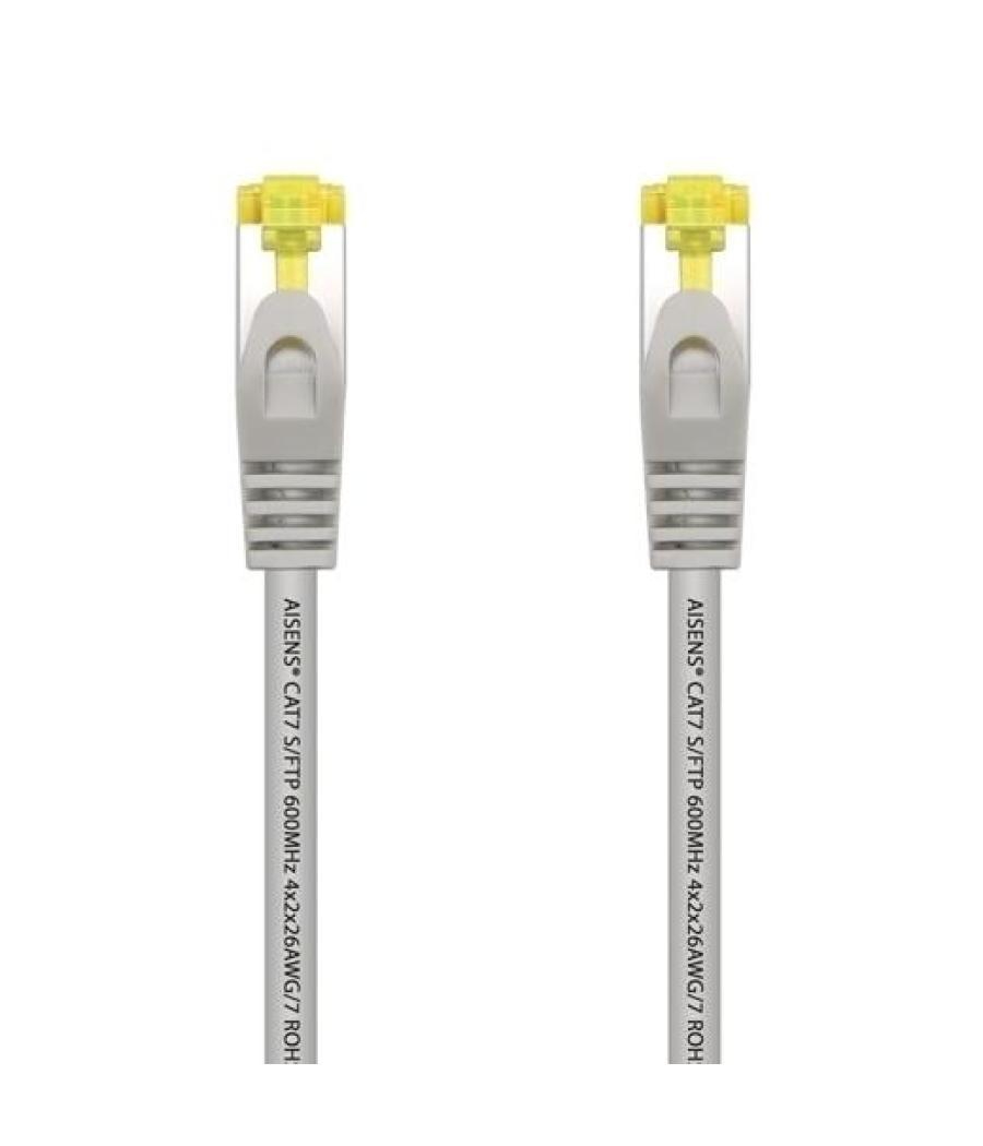 Aisens cable de red latiguillo rj45 lszh cat.7 600mhz s/ftp pimf awg26 gris 5,0m