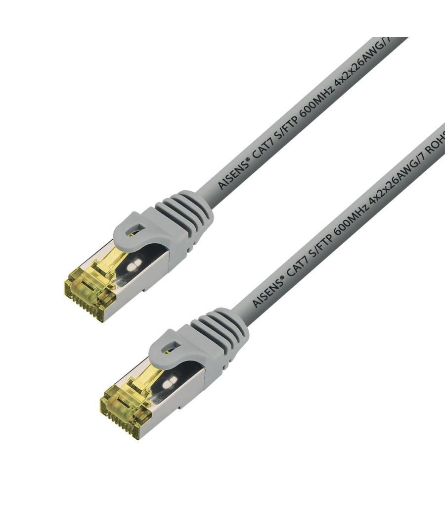 Aisens cable de red latiguillo rj45 lszh cat.7 600mhz s/ftp pimf awg26 gris 10m