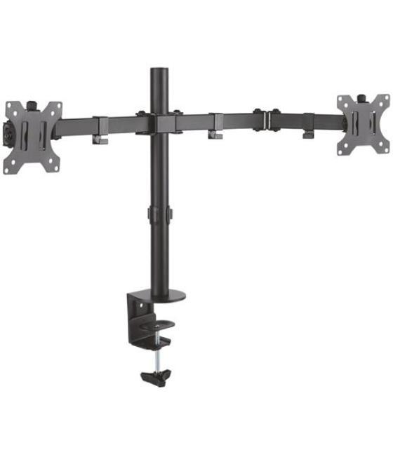 Aisens soporte de mesa eco giratorio inclinable 3 pivotes 2 brazos para tv/monitor 8kg 13"/32" negro