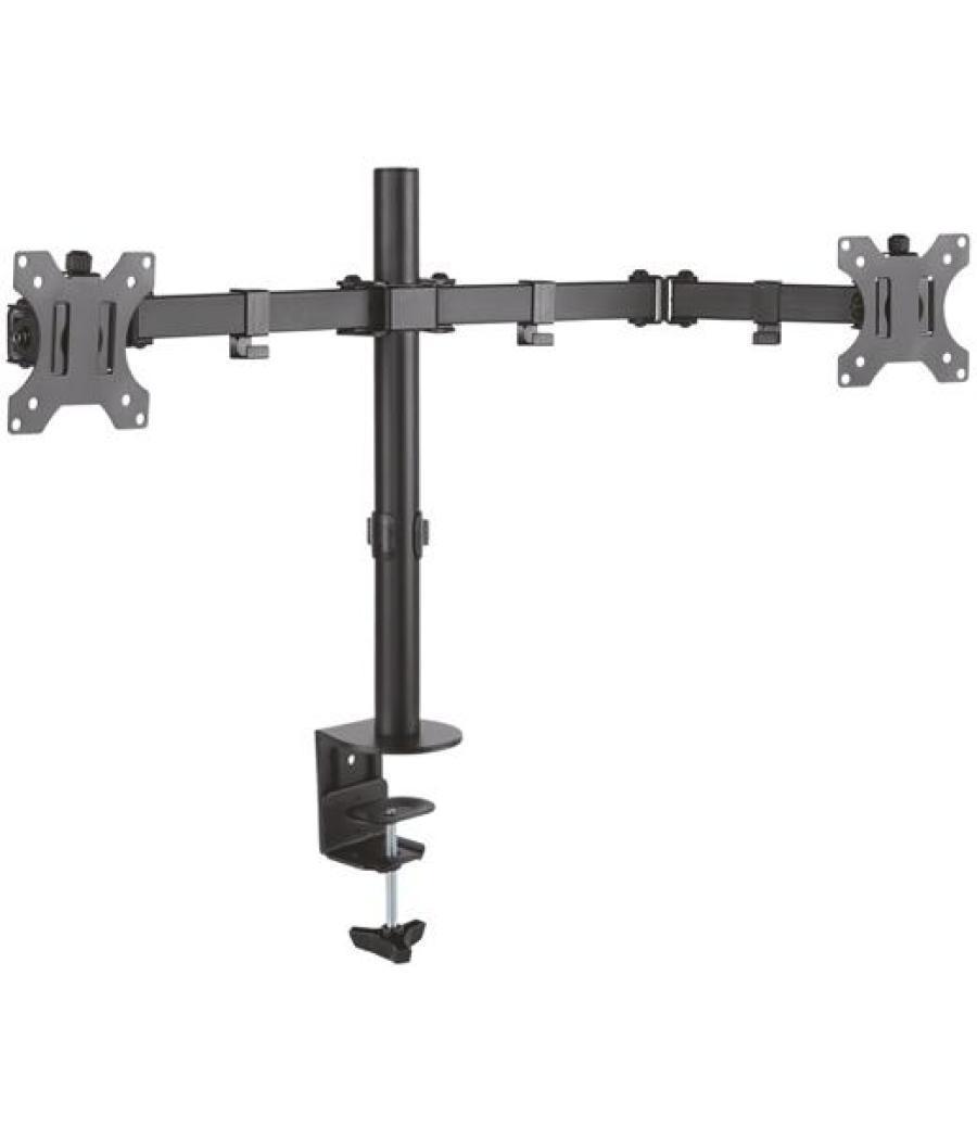 Aisens soporte de mesa eco giratorio inclinable 3 pivotes 2 brazos para tv/monitor 8kg 13"/32" negro