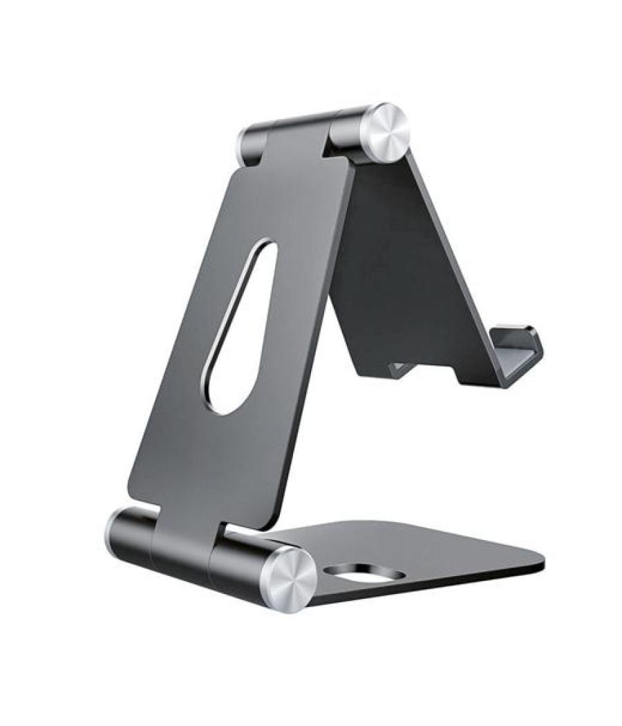 Aisens soporte de sobremesa tamaño m ajustable 2 pivotes para movil/tablet gris