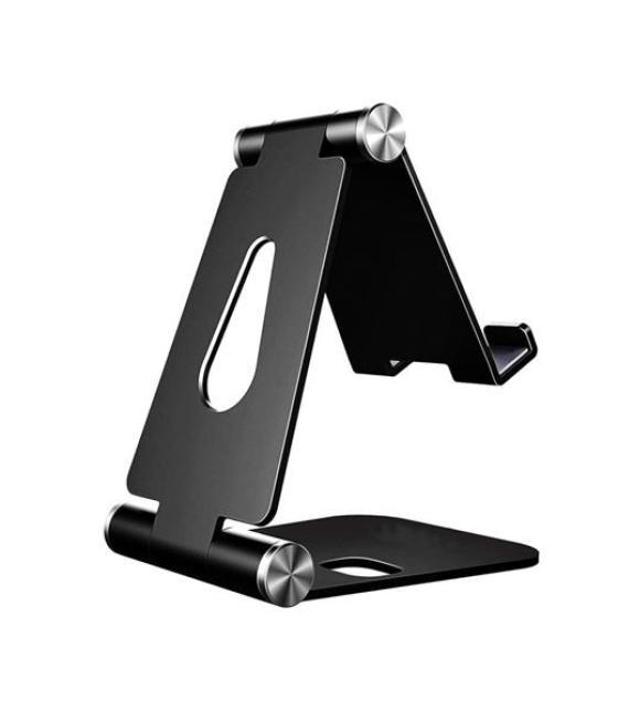 Aisens soporte de sobremesa tamaño m ajustable 2 pivotes para movil/tablet negro
