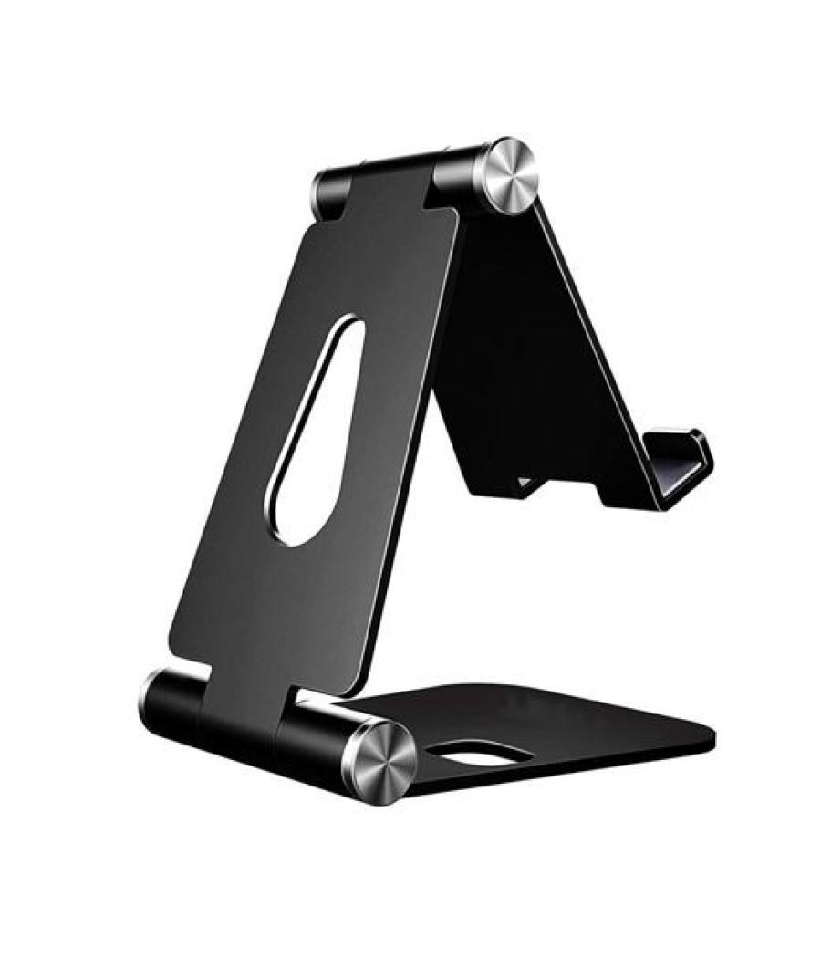 Aisens soporte de sobremesa tamaño m ajustable 2 pivotes para movil/tablet negro