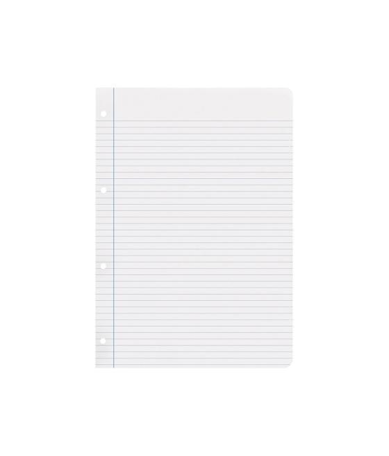 Recambio liderpapel a4 100 hojas 100 g/m2 rayado horizontal con margen 4 taladros