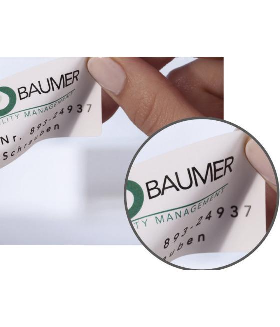 Etiqueta adhesiva resistente avery poliéster blanco 3,9 mm 63,5x33,9 mm láser pack de 480unidades