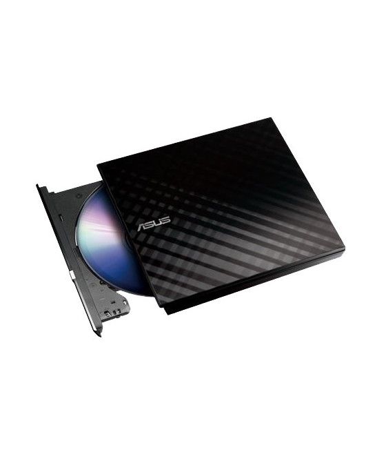 Asus - Grabadora DVD Slim Externa SDRW-08D2S-U - USB - Negra - Imagen 1