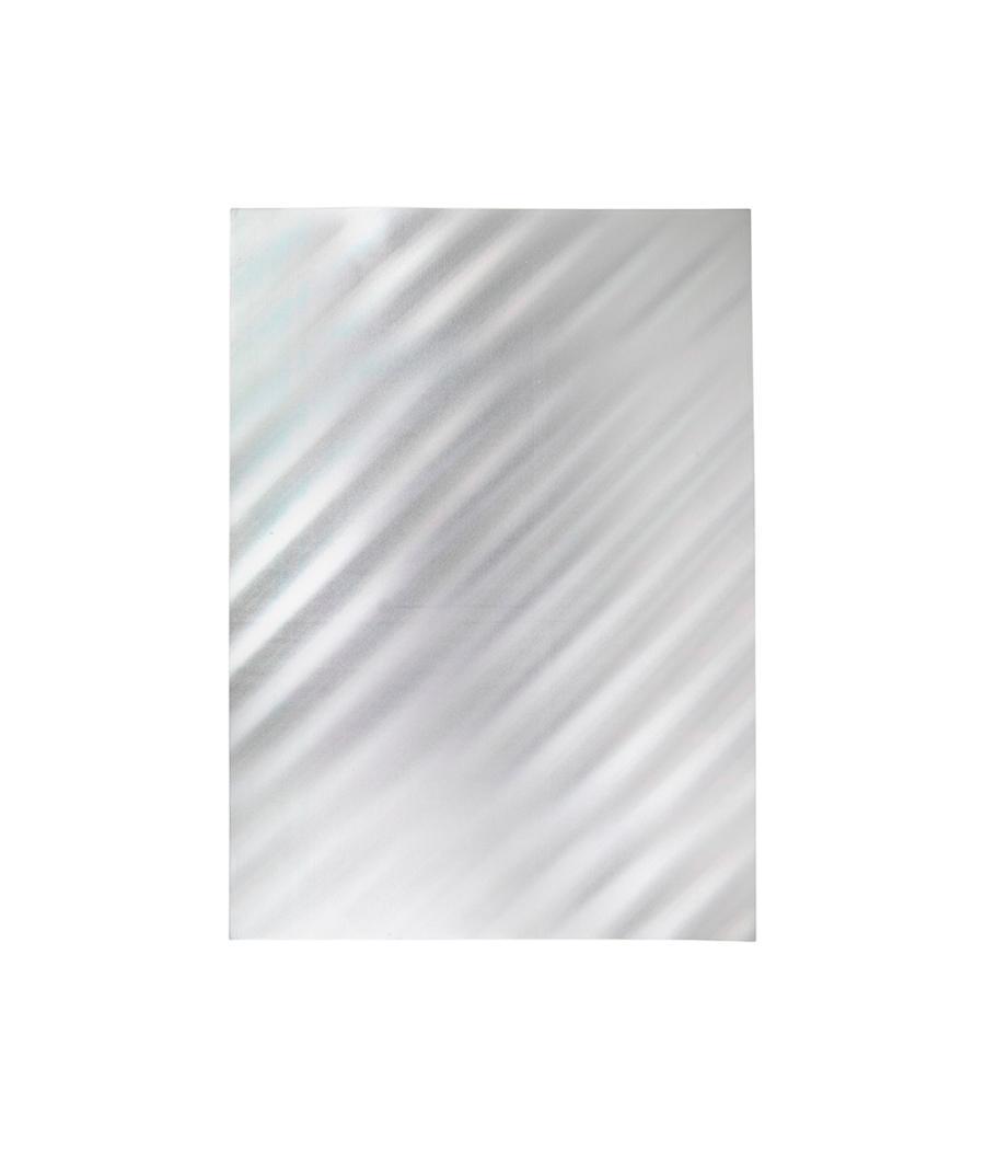 Goma eva liderpapel 50x70 cm espesor 2 mm metalizada plata