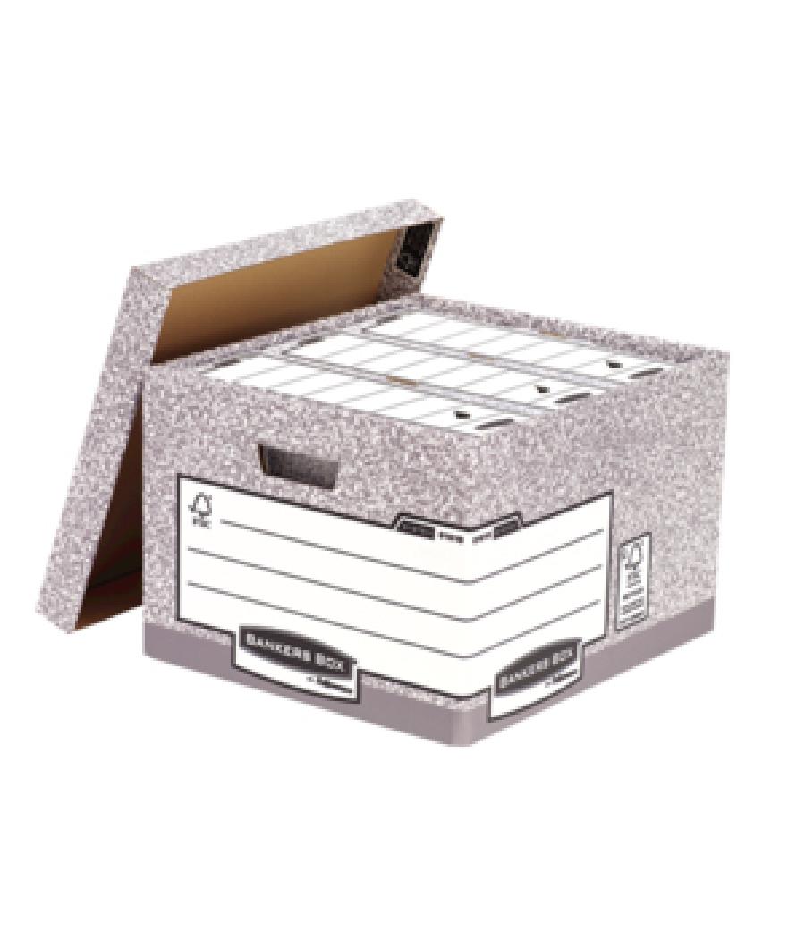 Cajon fellowes cartón reciclado para almacénamiento de archivo capacidad 4 cajas de archivo tamaño folio