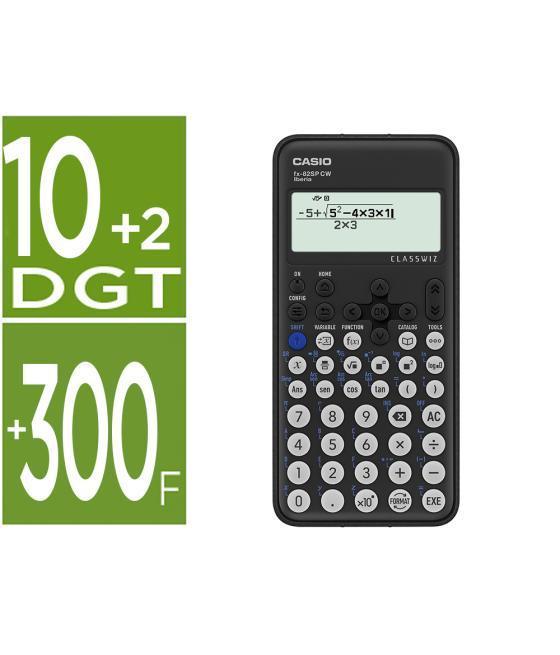 Calculadora casio fx-82sp cw iberia classwiz cientifica + 300 funciones 9 memorias con tapa