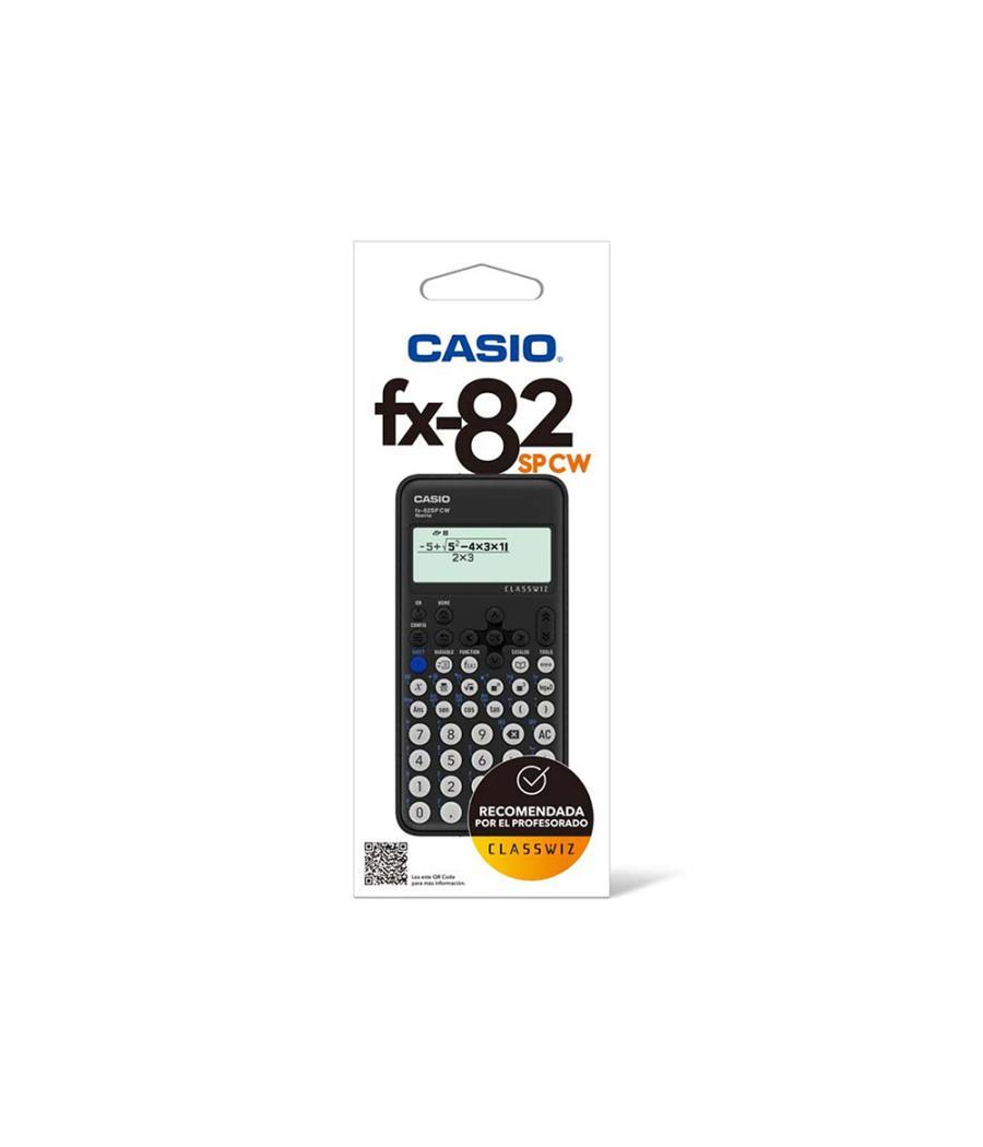 Calculadora casio fx-82sp cw iberia classwiz cientifica + 300 funciones 9 memorias con tapa